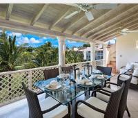 Seabreeze Penthouse Sugar Hill Barbados Covered Patio with Dining Table