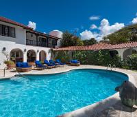 Swimming Pool Towards Cottage Elsewhere 10 Bedroom Sandy Lane Villa For Rent In Barbados 