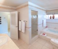 Fosters House Holiday Rental In Barbados Bathroom 1 with Shower and Tub