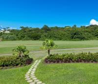 Breathtaking view of Royal Westmoreland’s championship golf course from the private patio of Coconut Grove 2, Barbados.