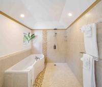 Dene Court Sandy Lane Barbados Master Bathroom Tub and Shower