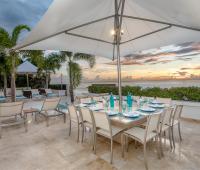 Barbados Vacation Villa Dolphin Beach House Outside Dining Area