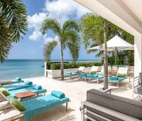 Barbados Vacation Villa Dolphin Beach House Outside Entertaining Area