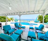 Fosters House Holiday Rental In Barbados Covered Patio Seating Area