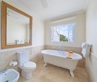 Hummingbird Villa Mullins Bay Barbados Primary Bathroom Claw Tub