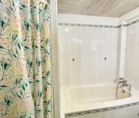 Heywoods 145 Barbados Vacation Rental Apartment Bathroom 1 Shower and Tub
