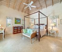 View from the master bedroom showcasing poolside and tropical garden at Ixora, Royal Westmoreland, Barbados