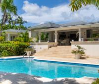 Palm Tree Villa Sandy Lane Barbados View Over Pool Back to Villa