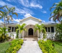 Palm Tree Villa Sandy Lane Barbados Outside Entrance Façade