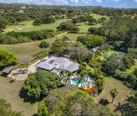 Phoenix Villa Sandy Lane Barbados Aerial Shot Towards Golf Course