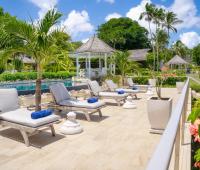 Point of View Holiday Rental In Sandy Lane Barbados Second Pool, Gardens and Sun Deck With Loungers