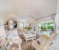 Point of View Holiday Rental In Sandy Lane Barbados Seating Area With Lion Fountain