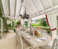 Point of View Holiday Rental In Sandy Lane Barbados Formal Dining Room towards Eastern Gardens