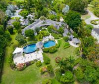 Point of View Holiday Rental In Sandy Lane Barbados Straight Down Aerial of Property