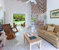 Sandy Lane Barbados Holiday Rental Rose of Sharon TV Room with Garden Access
