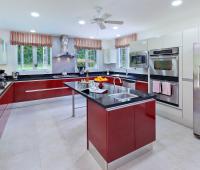 Sandy Lane Barbados Holiday Rental Rose of Sharon Fully Equipped Kitchen with Stainless Steel Appliance
