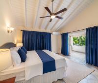 149 Salters Road Barbados Holiday Rental Sandy Lane Barbados Master Bedroom with Fan