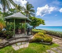 Barbados Beachfront Vacation Rental Villa Seawards Gazebo with Oceanview