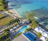 Tara Barbados 4 Bedroom Holiday Rental Villa Aerial of Beach Club and Ocean