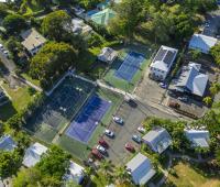 Tara Barbados 4 Bedroom Holiday Rental Villa Aerial of Tennis Courts