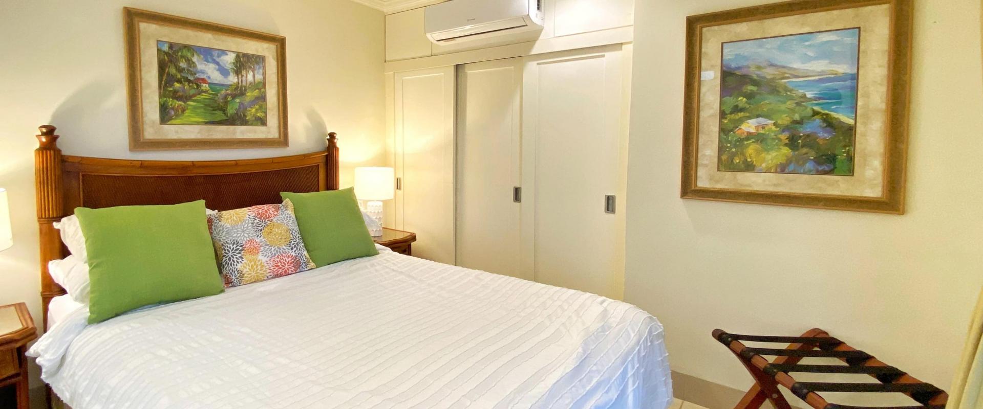 Palm Beach 211 Barbados Beachfront Vacation Condo Rental Bedroom 3 With Queen Bed