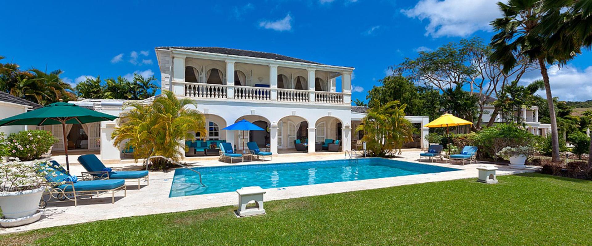 Luxurious 5-bedroom villa in Royal Westmoreland, Barbados, featuring a private pool, lush gardens, and stunning colonial architecture.