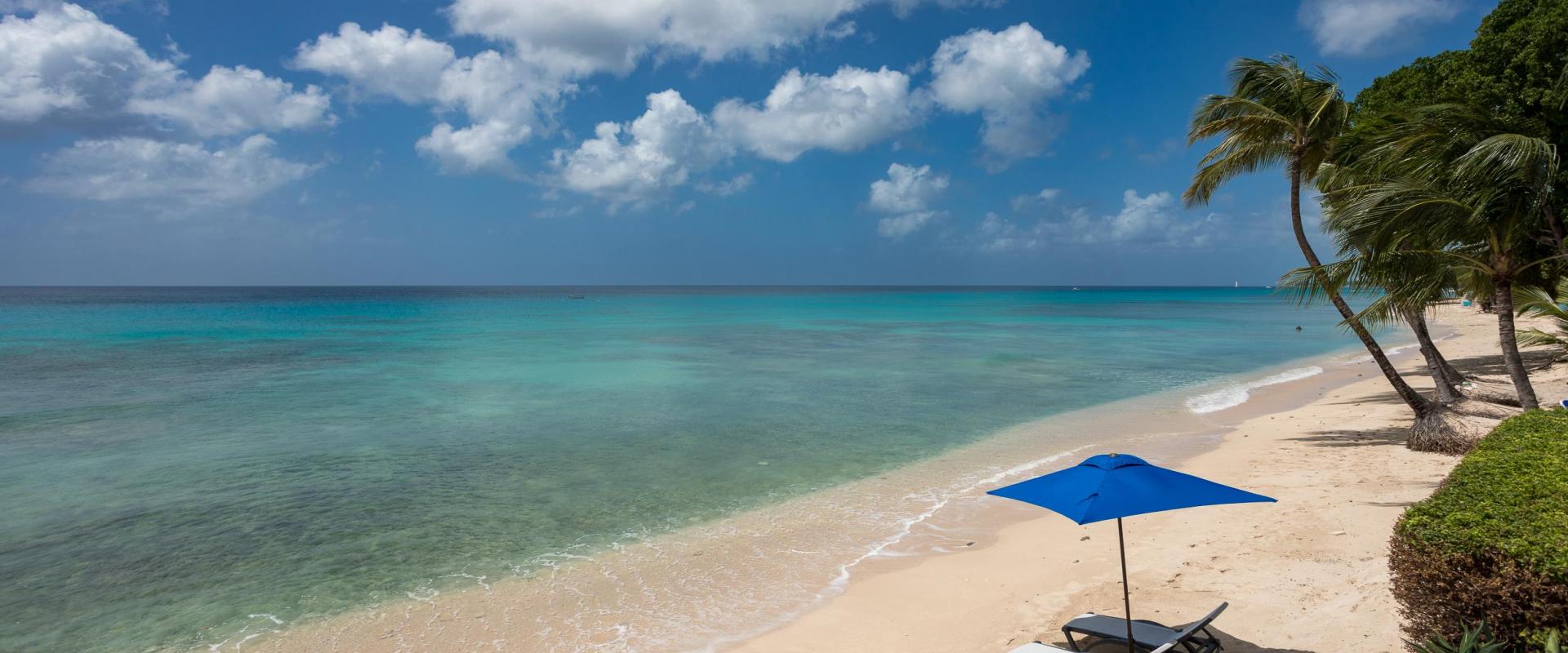 Barbados Vacation Villa Dolphin Beach House Beach and Ocean infront of Property 