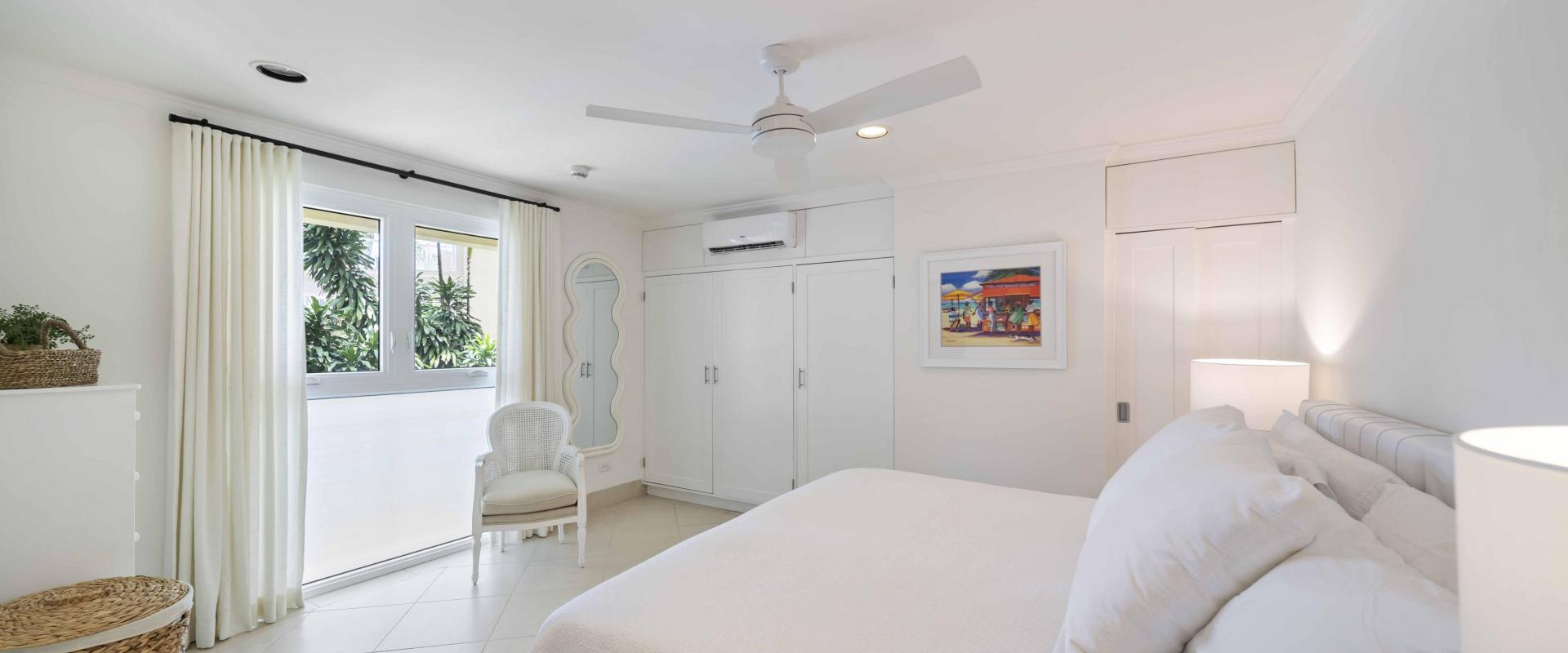 Palm Beach 204 Barbados Beachfront Condo Rental Bedroom 2 View