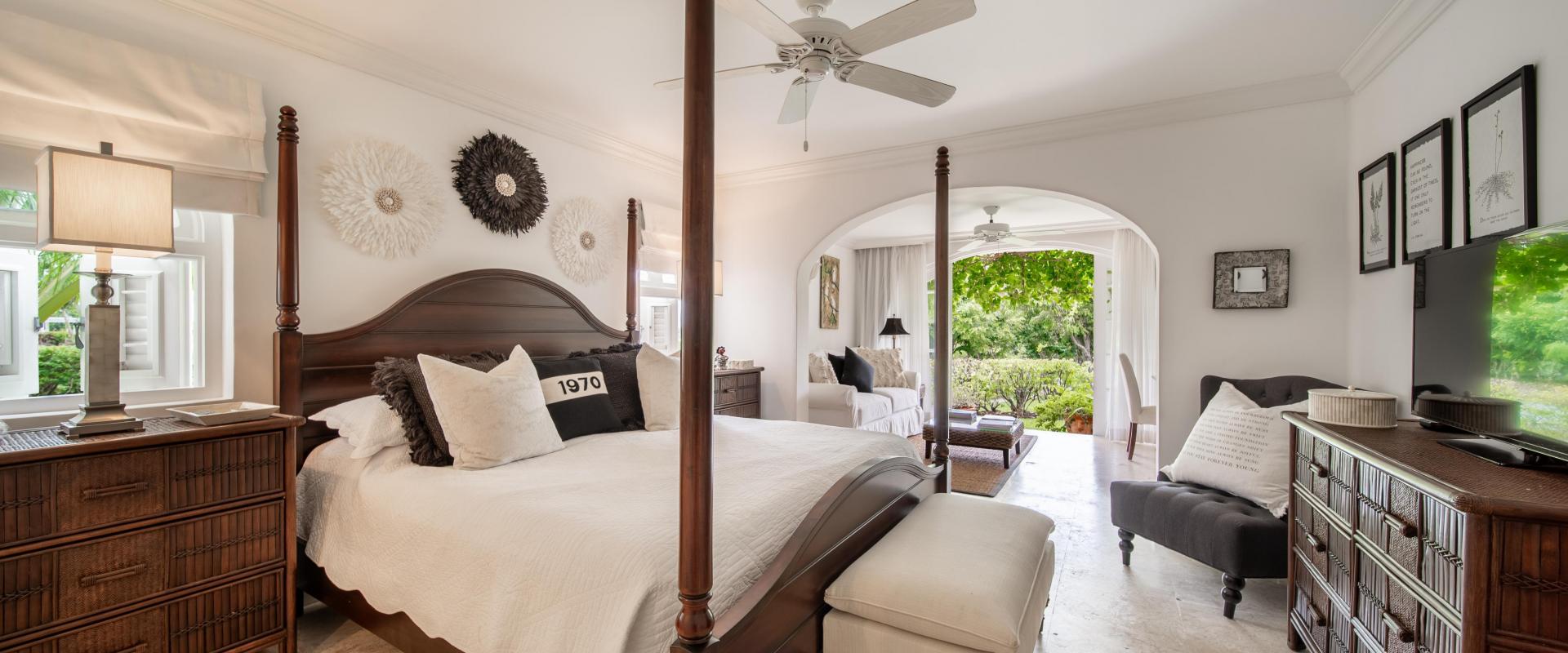 Forest Hills 25 Barbados Holiday Rental Royal Westmoreland Master Bedroom Four Poster Bed