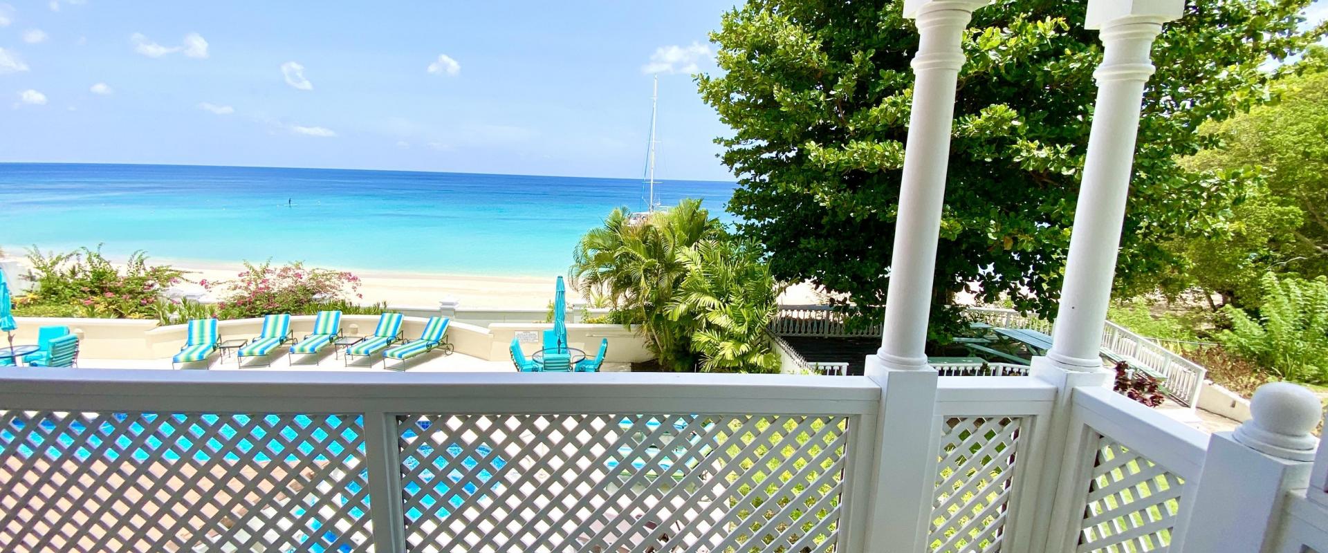 Fosters House Holiday Rental In Barbados Bedroom 3 Patio with Ocean View