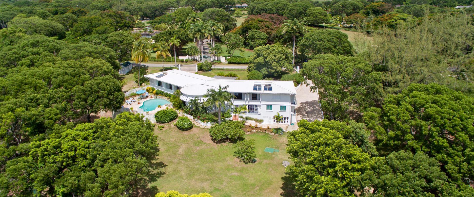 Sandy Lane Holiday Villa Barbados Halle Rose Aerial Shot of Property