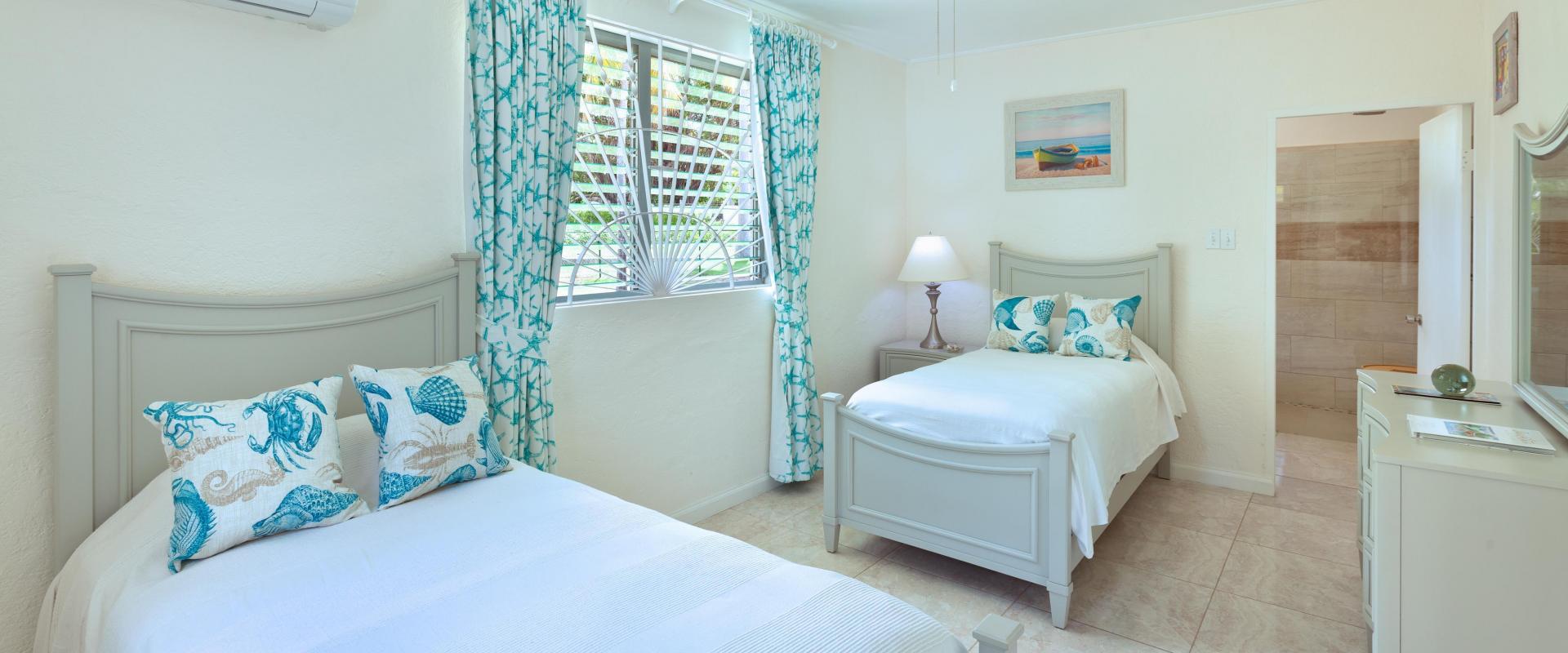 Sandy Lane Holiday Villa Barbados Halle Rose Bedroom Three with Two Single Beds