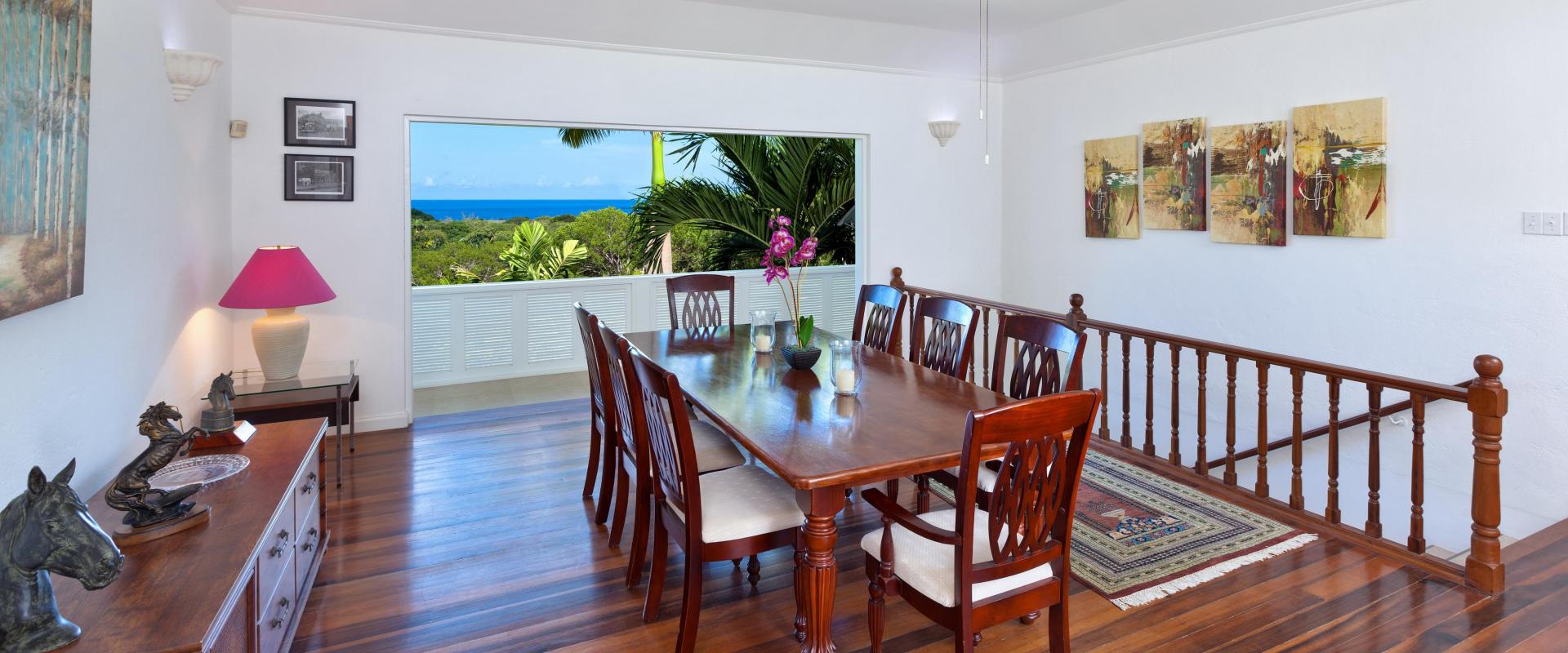 Sandy Lane Holiday Villa Barbados Halle Rose Formal Dining With Seaviews