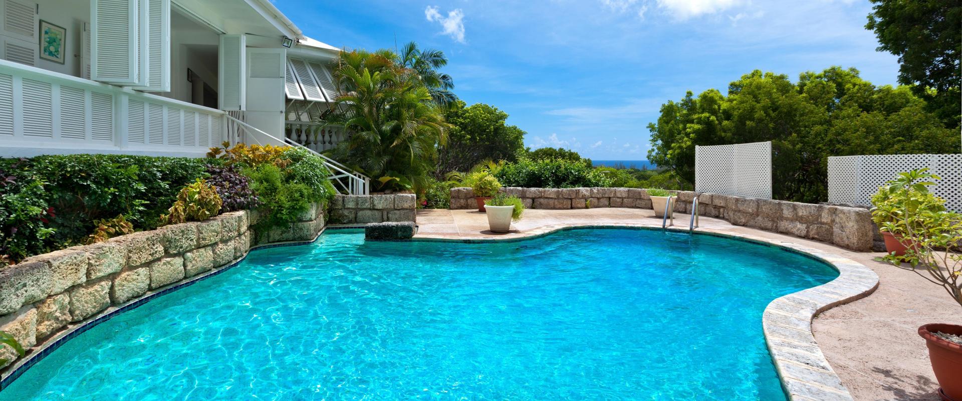 Barbados Holiday Rental Halle Rose Sandy Lane Pool Deck