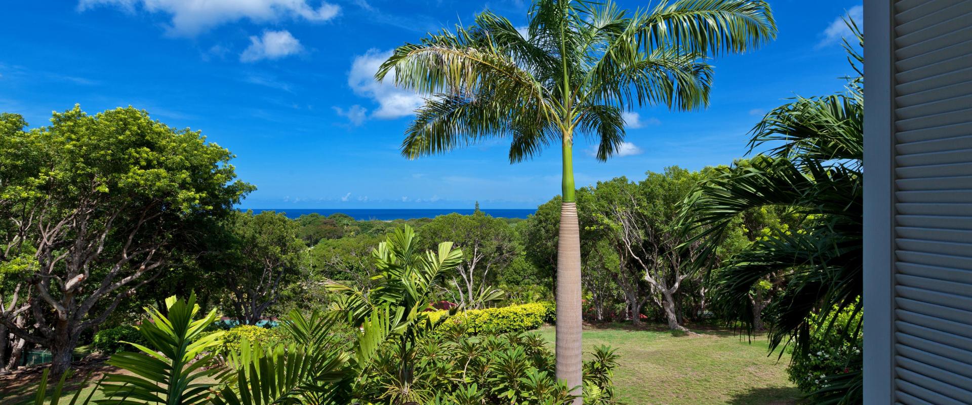 Sandy Lane Holiday Villa Barbados Halle Rose Garden View from Pool Deck