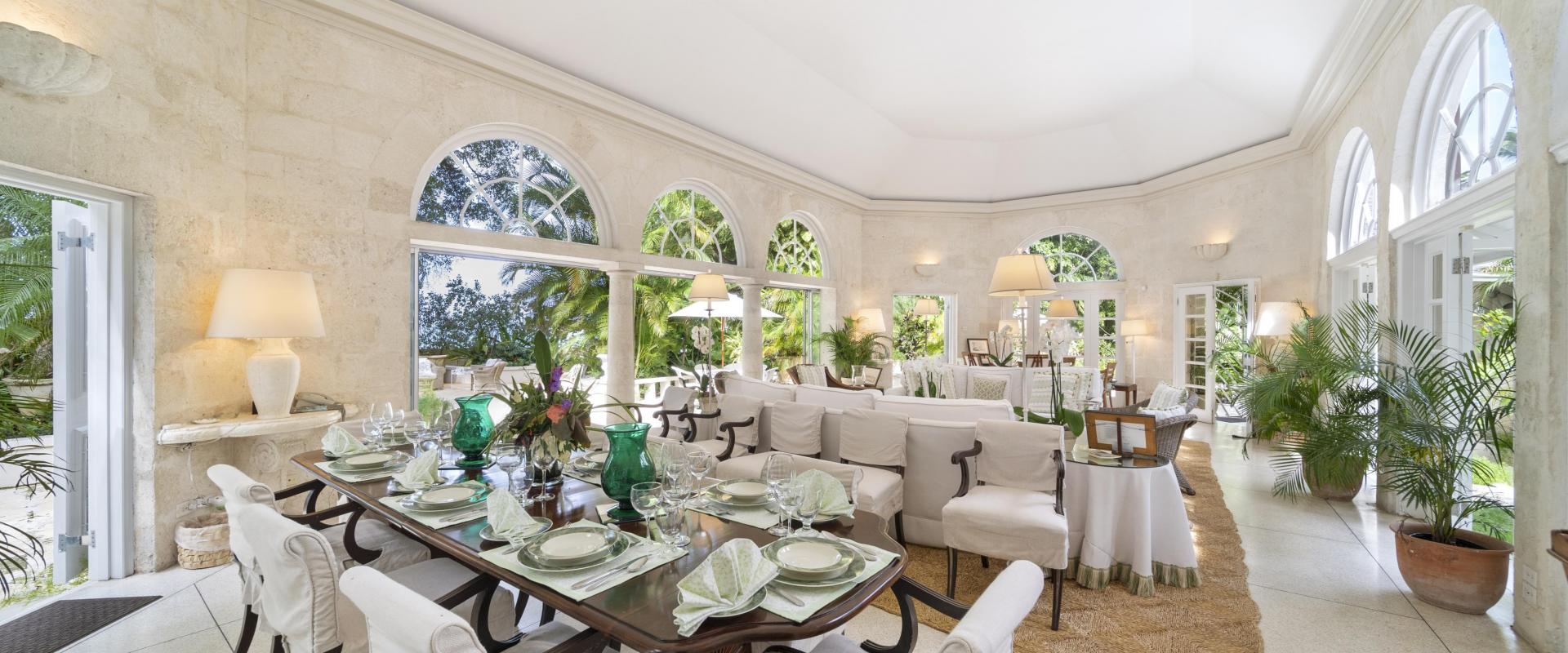 Heronetta Sandy Lane Estate Barbados Formal Living and Dining Room