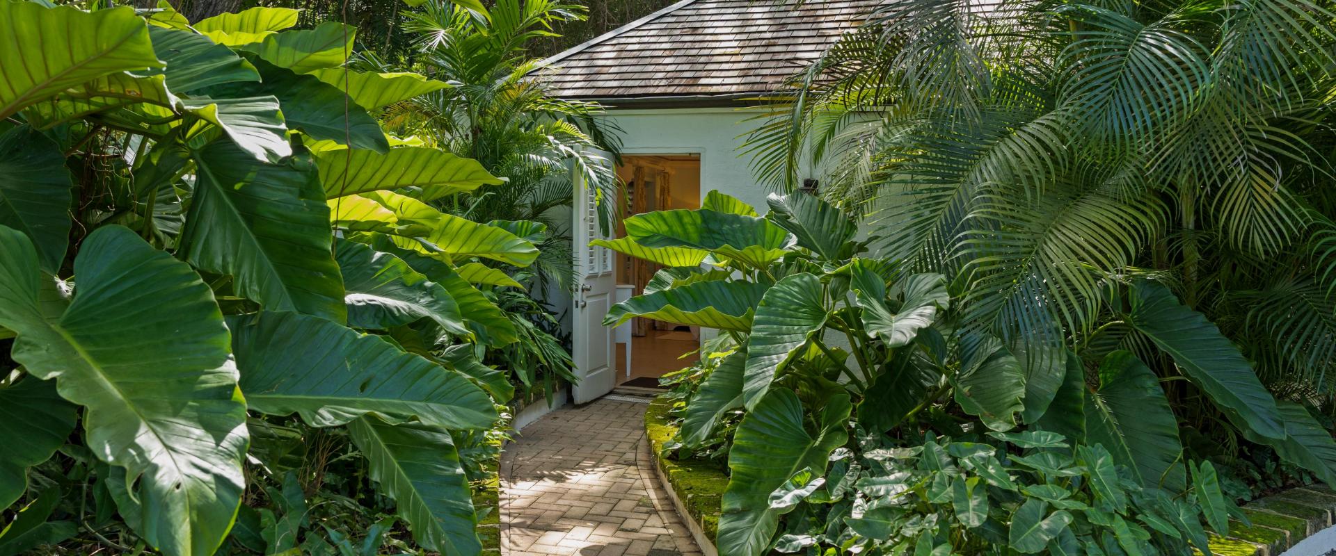 Heronetta Sandy Lane Estate Barbados Hidden Cottage Entrance