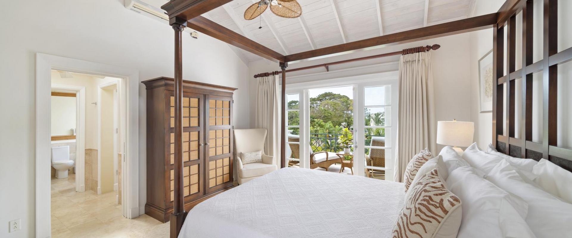 Hummingbird Villa Mullins Bay Barbados Primary Bedroom with Ocean View
