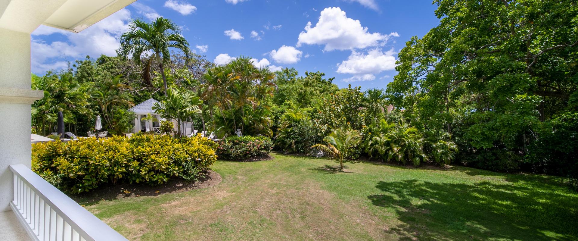 Palm Tree Villa Sandy Lane Barbados Master Balcony With Garden View