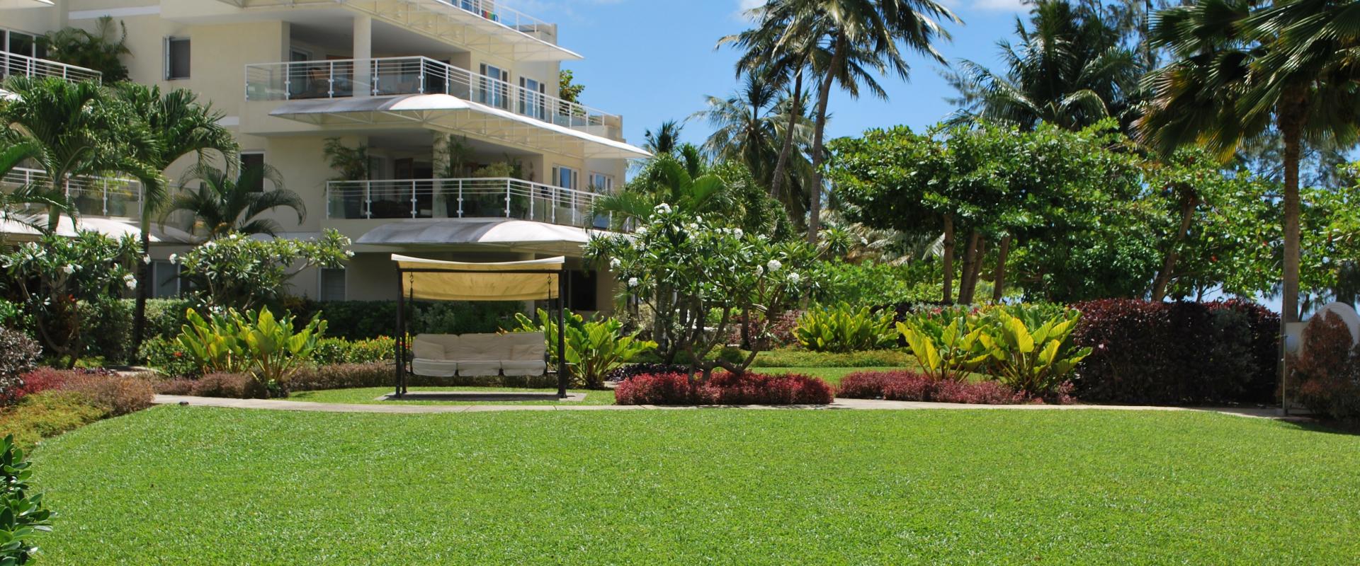 Palm Beach 204 Barbados Beachfront Condo Rental Gardens