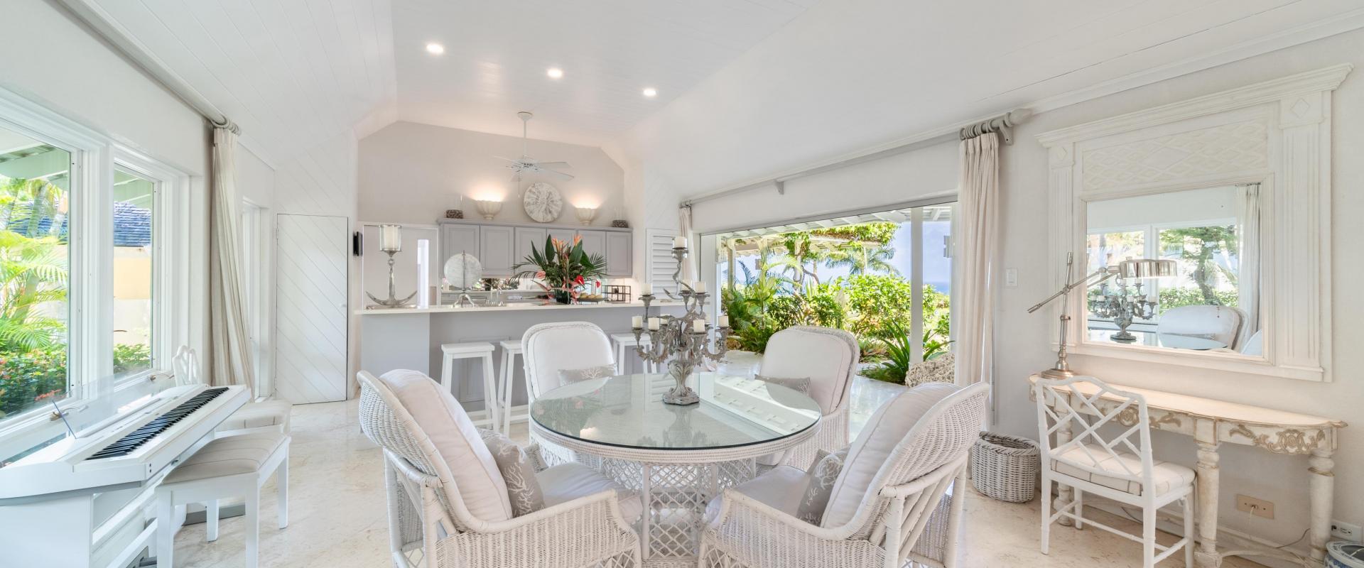 Point of View Holiday Rental In Sandy Lane Barbados Luxury Indoor Living Room with TV and Seating