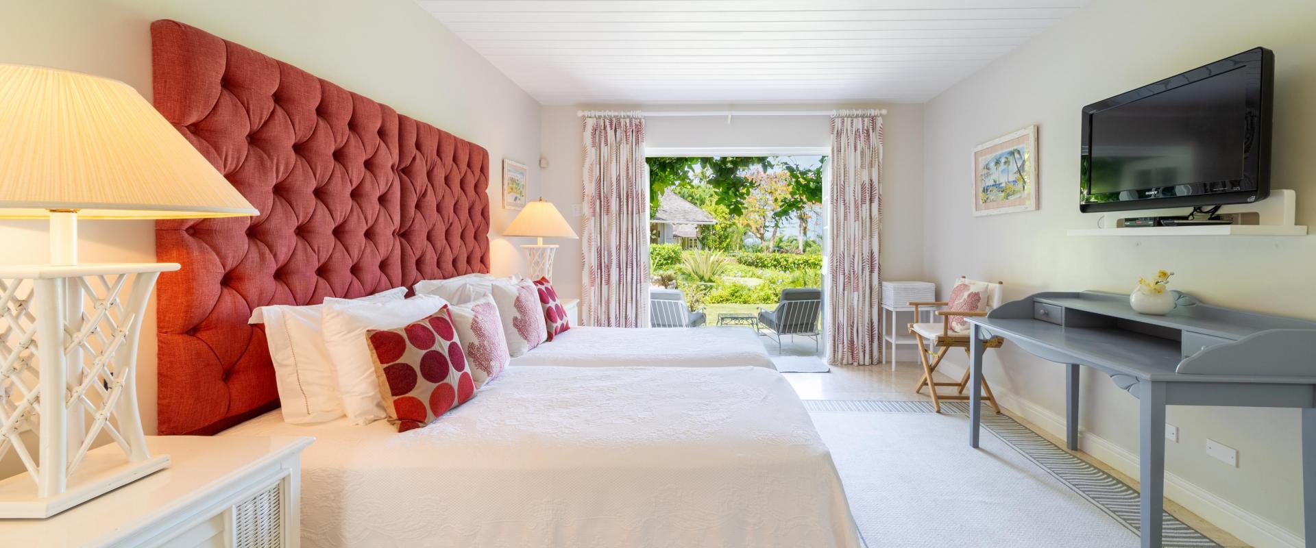 Point of View Holiday Rental In Sandy Lane Barbados Bedroom 2 With Patio and TV