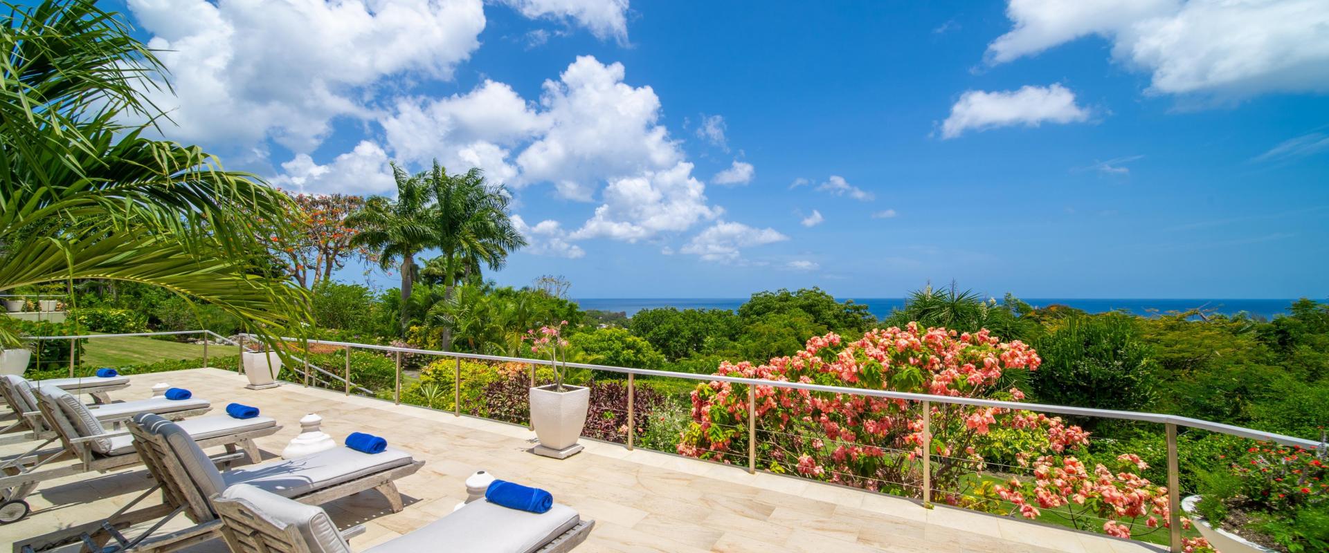Point of View Holiday Rental In Sandy Lane Barbados Sun Deck View Over Ocean