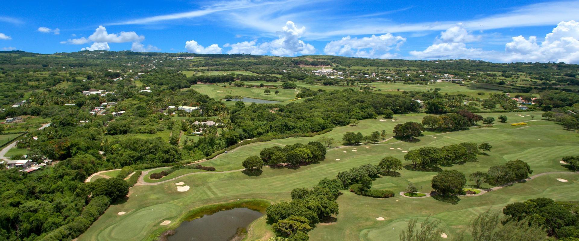 Sandy Lane Barbados Holiday Rental Rose of Sharon Aerial Shot of Sandy Lane Golf Course