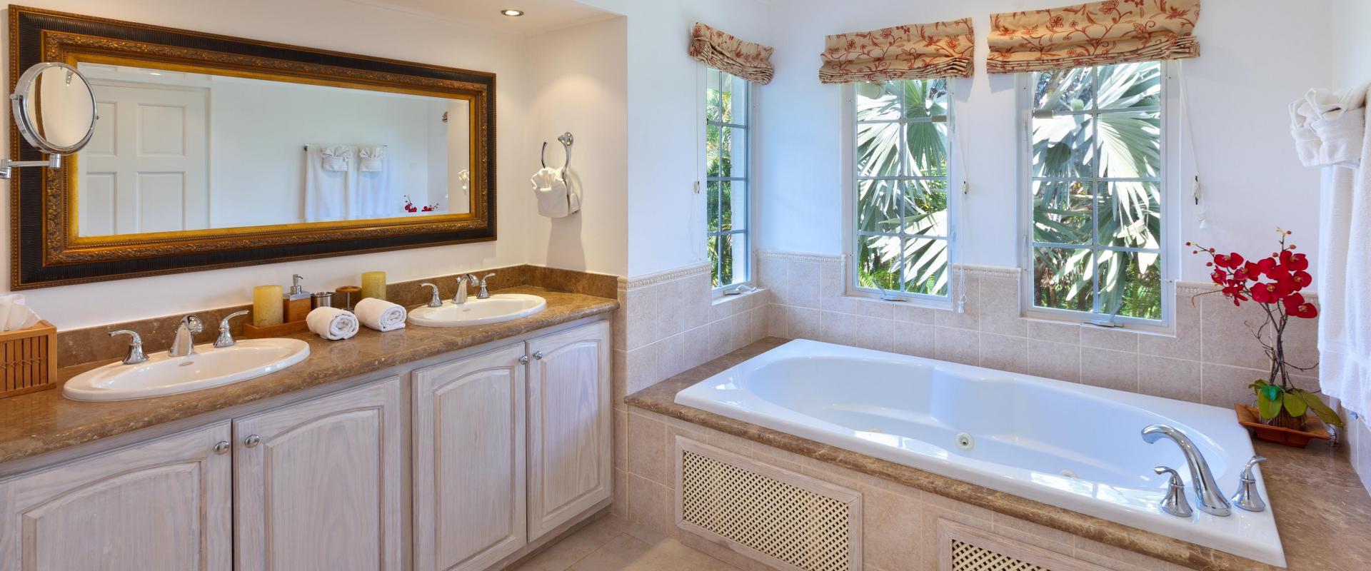 Barbados Holiday Rental Rose Of Sharon Sandy Lane Bathroom 2
