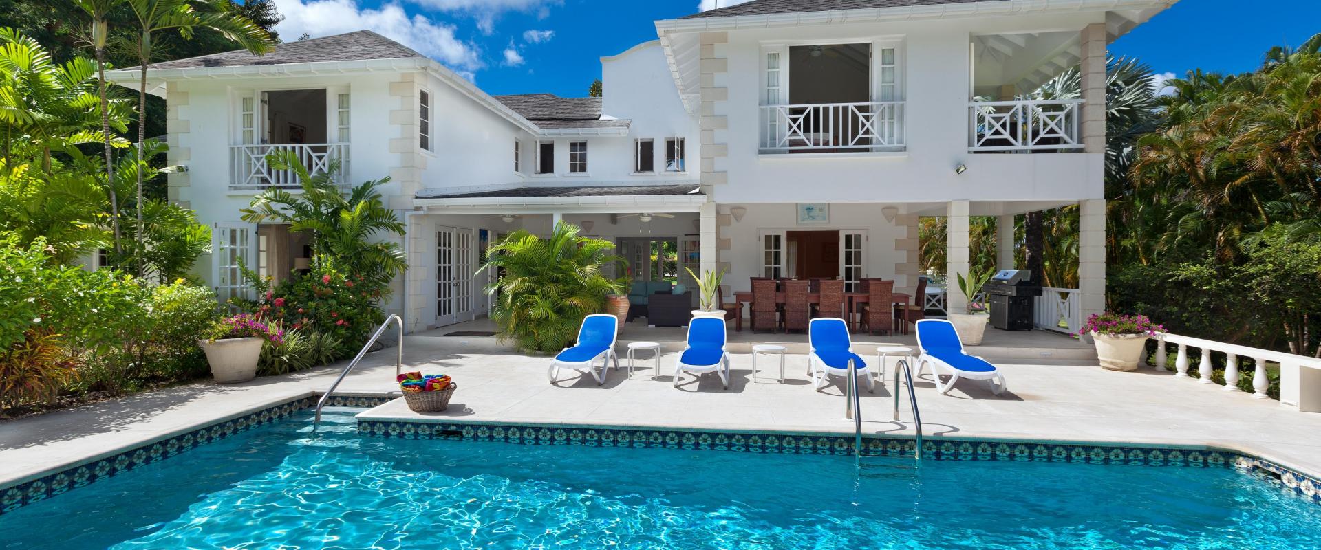 Sandy Lane Barbados Holiday Rental Rose of Sharon Swimming Pool and View of House