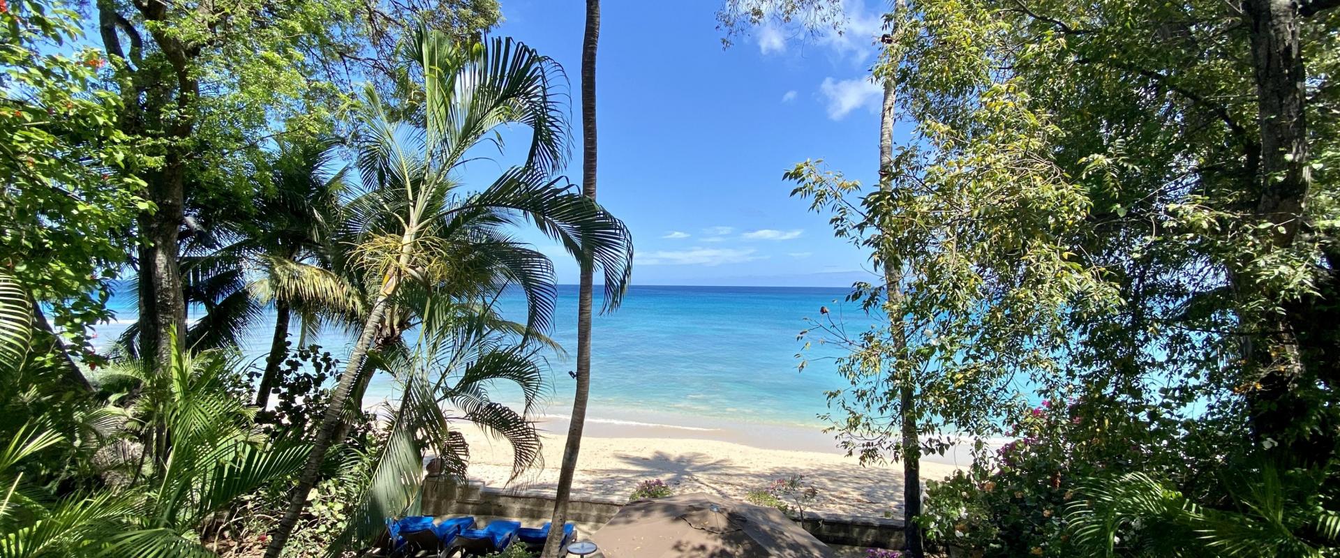 Beachfront Barbados Villa Rental Seascape View From Bedroom To Ocean