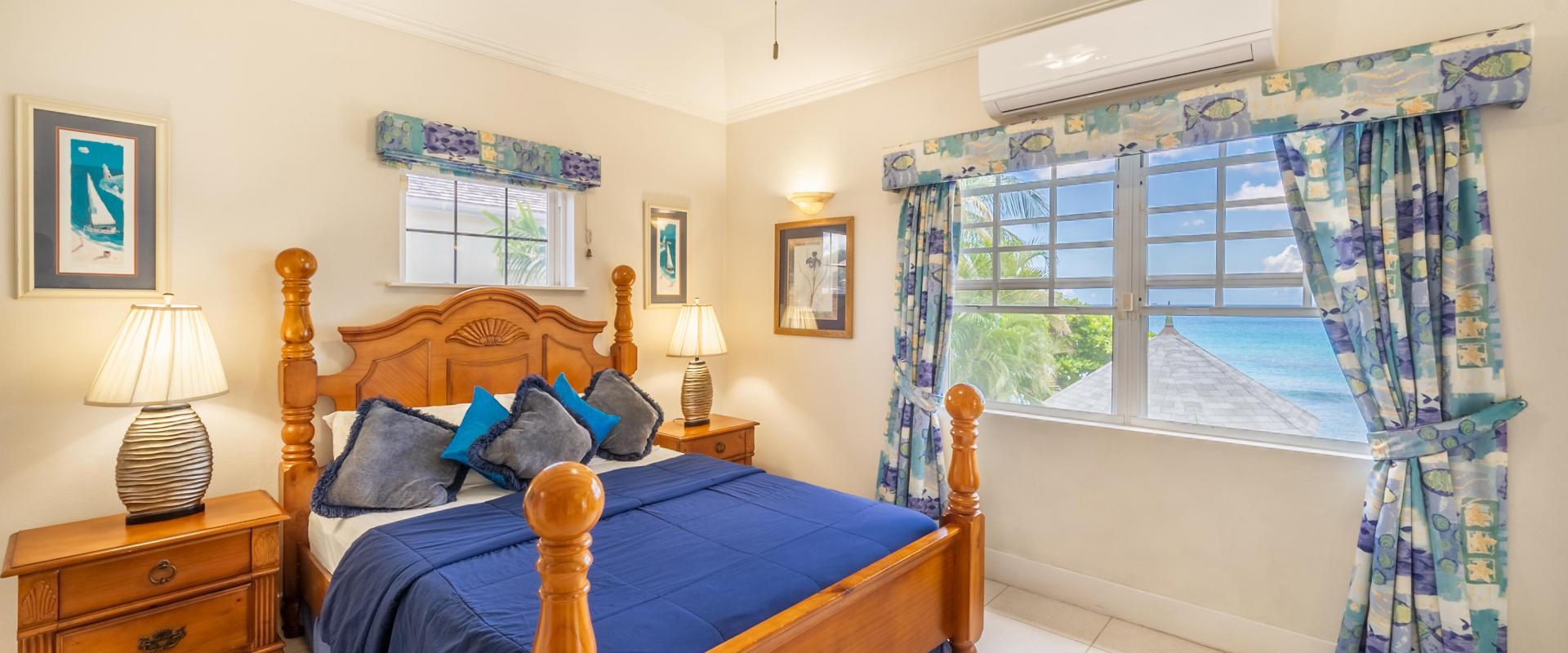 Barbados Beachfront Vacation Rental Villa Seawards Master Bedroom
