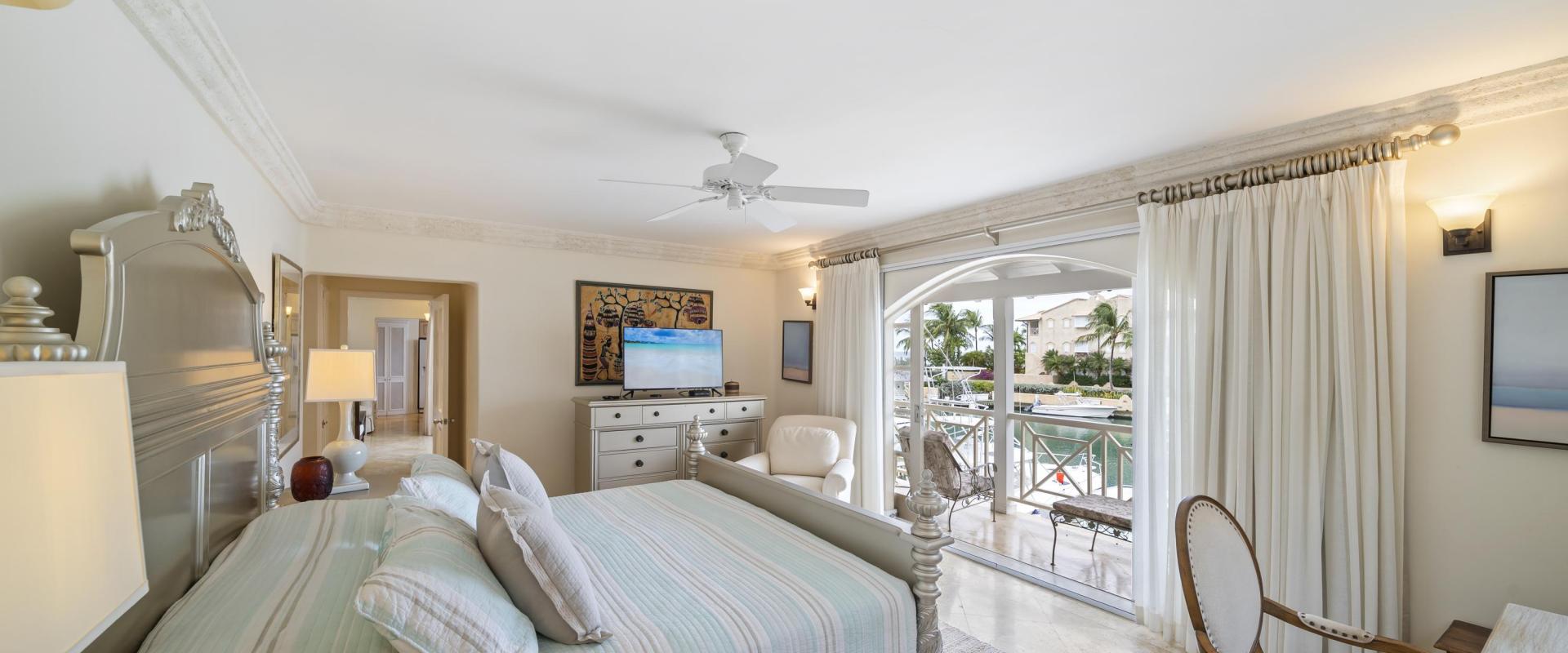 Rental Condo 266 Port St. Charles Barbados Master Bedroom with King Bed