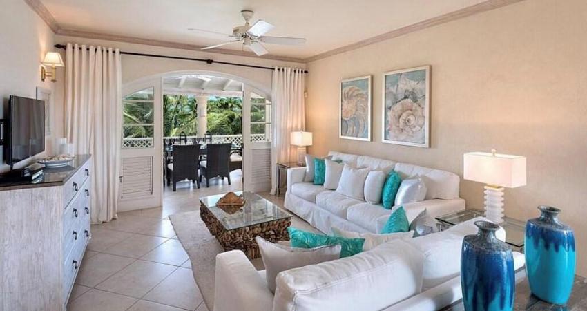 Seabreeze Penthouse Sugar Hill Barbados Living Room with Sofas 